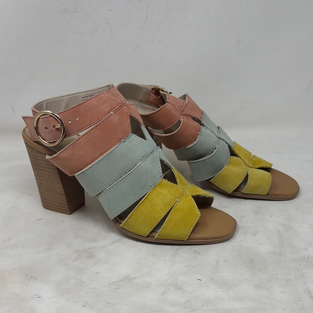 Seychelles Colorful Women's Block Heel Sandals size 9.5